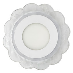 LED панель Lemanso "Ромашка" 3+3W з зеленою підсвіткою 320Lm 4500K 175-265V / LM909 коло