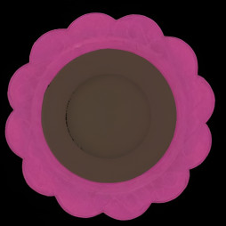 LED панель Lemanso "Ромашка" 3+3W з рожевою підсвіткою 320Lm 4500K 175-265V / LM909 коло