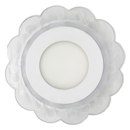 LED панель Lemanso "Ромашка" 3+3W з рожевою підсвіткою 320Lm 4500K 175-265V / LM909 коло