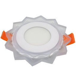 LED панель Lemanso "Сонечко" 3+3W з синьою підсвіткою 350Lm 4500K 175-265V / LM907 коло