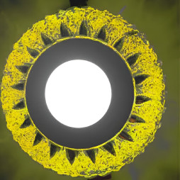 LED панель Lemanso "Стріла" 3+3W з жовтою підсвіткою 350Lm 4500K 175-265V / LM1007 коло