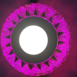 LED панель Lemanso "Стріла" 3+3W з рожевою підсвіткою 350Lm 4500K 175-265V / LM1007 коло