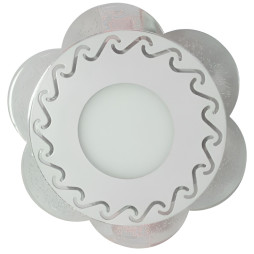 LED панель Lemanso "Тінь" 3+3W з зеленою підсвіткою 350Lm 4500K 175-265V / LM1017 коло