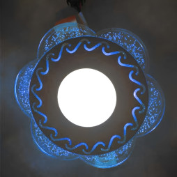 LED панель Lemanso "Тінь" 3+3W з синьою підсвіткою 350Lm 4500K 175-265V / LM1017 коло