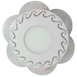 LED панель Lemanso "Тінь" 3+3W з синьою підсвіткою 350Lm 4500K 175-265V / LM1017 коло