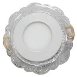 LED панель Lemanso "Хвиля" 3+3W з зеленою підсвіткою 350Lm 4500K 175-265V / LM1016 коло