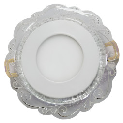 LED панель Lemanso "Хвиля" 3+3W з синьою підсвіткою 350Lm 4500K 175-265V / LM1016 коло