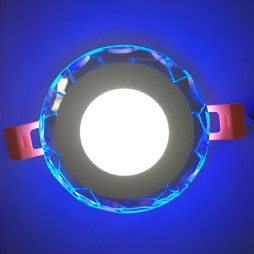 LED панель Lemanso 3+3W з RGB підсвіткою 350Lm 4500K 175-265V / LM1014 коло+ пульт