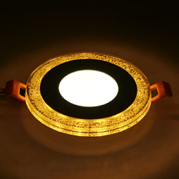 LED панель Lemanso 3+3W з жовтою підсвіткою 350Lm 4500K 175-265V / LM1022 коло