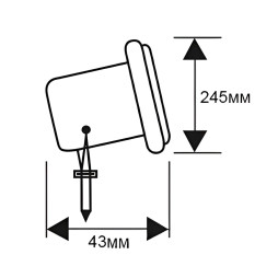Світильник LED садовий Lemanso 3W 270LM 85-265V 6500K IP65 / LM3703