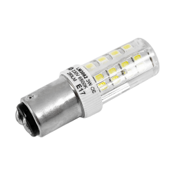 Світлодіодна лампа 3W B15D 280LM 6500K 230V прозора / LM3082 для швейної машинки Лємансо