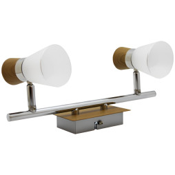 Спот Lemanso ST198-2 двойной G9/40W ольха