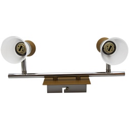 Спот Lemanso ST198-2 двойной G9/40W ольха