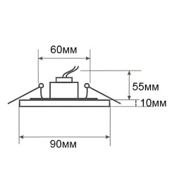 Спот Lemanso ST150 чайный-хром GU5.3