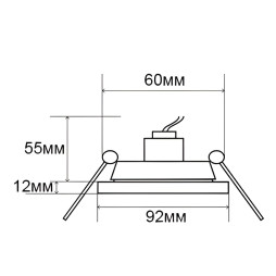Спот Lemanso ST151 чайный-хром GU5.3