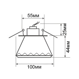 Спот Lemanso ST154 прозрачный G9 10W 230V