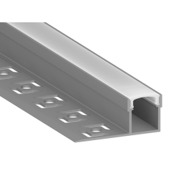 Профиль алюминиевый анодированный LEDUA АЛ-21-3 + рассеиватель для LED ленты для гипсокартона 3 м