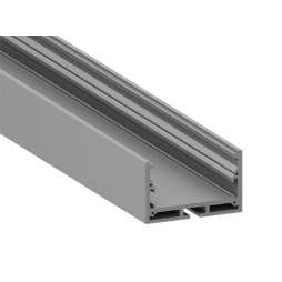 Профиль алюминиевый анодированный LEDUA АЛ-23-1 + рассеиватель для LED ленты накладной/подвесной 3 м