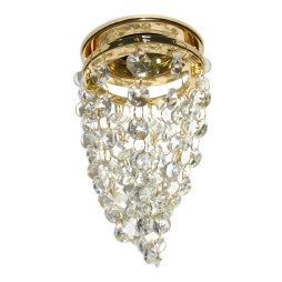 Спот Lemanso CD1210 золото - хрустальні підвіски MR16