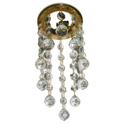 Спот Lemanso CD1213 золото - хрустальні підвіски MR16