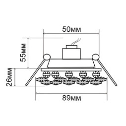 Спот Lemanso CD4141 коричневий-золото / ST141