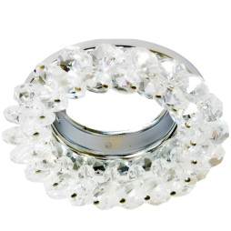 Спот Lemanso CD4141 прозорий-хром / ST141