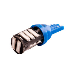 Світлодіодна авто лампа T10-7020-11smd синій 12V LEDUA