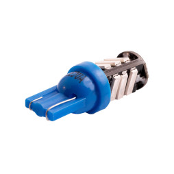 Світлодіодна авто лампа T10-7020-11smd синій 12V LEDUA