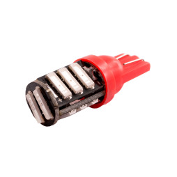 Світлодіодна авто лампа T10-7020-11smd червоний 12V LEDUA