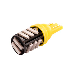 Светодиодная автолампа T10 W5W 12В SMD7020-11led желтый