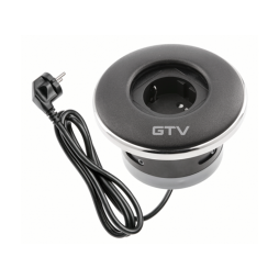 Подовжувач SHUTTER 1 розетка SCHUKO, кабель з вилкою 1,5м180-250V чорний GTV