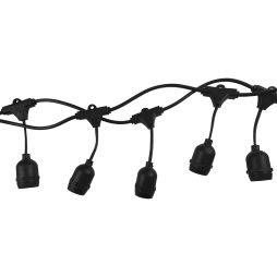 Гірлянда белт-лайт світлодіодна IP65 220-240V 40xE27 + кабель 10м + вилка (IP44) / LMA8014 (зєднувальна) тільки LED Лємансо