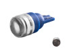 Світлодіодна авто лампа T10-2835-3smd з лінзою синій 12V LEDUA
