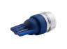 Світлодіодна авто лампа T10-2835-3smd з лінзою синій 12V LEDUA
