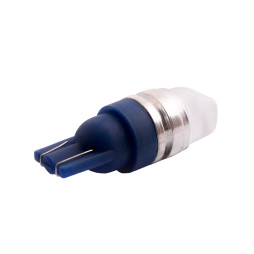 Світлодіодна авто лампа T10-2835-3smd плоский синій 12V LEDUA
