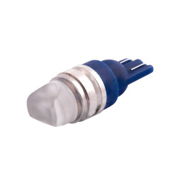 Світлодіодна авто лампа T10-2835-3smd плоский синій 12V LEDUA