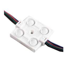 Світлодіодні модулі 5050-4smd 12V IP65 лінза RGB LEDUA