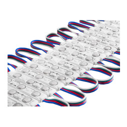 Світлодіодні модулі 5050-3smd 12V IP65 лінза RGB LEDUA