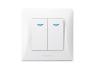 Вимикач двоклавішний з підсвіткою білий VIDEX BINERA