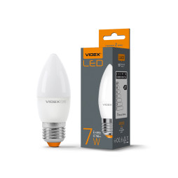 Світлодіодна лампа C37e 7W E27 4100K 220V VIDEX