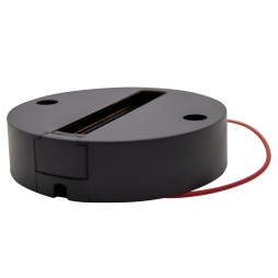 Площадка для треков 2 WAY Lemanso накл. PC круг, черная / LM3227 огнестойкая