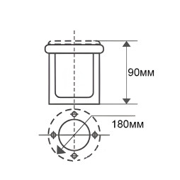 Світильник LED тротуарний Lemanso 12LED 12W 600LM 6500K / LM3705