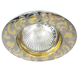 Спот Lemanso DL2005 хром-золото