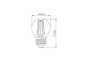 LED лампа TITANUM Filament G45 4W E27 4100K