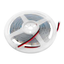 Світлодіодна стрічка 2835-120led-8mm-220V, IP20 8W/m 20-22LM подвійна плата тепла білий 2 роки гарантії LEDUA