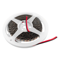 Светодиодная лента 2835-120led-8mm-12V IP20 10W/m 24-26Lm/led двойная черная плата 3000К CRI80 2 года гарантии (5м бухта) LEDUA