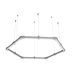 Світильник розбірний світлодіодний підвісний, Гексагон, Соти, стельовий "Шестикутник міні" шестикутник 110-240V 24W 6500k 500*6 LEDUA