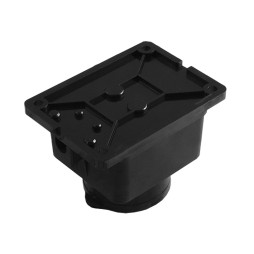 Колодка 1 гніздо з заземленням каучукова Лємансо