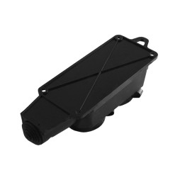 Колодка 2 гніздо з заземленням каучукова Лємансо