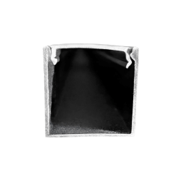 Алюмінієвий профіль для світлодіодної стрічки АЛ-04-1 2 метра чорний+чорний диффузор накладний LEDUA